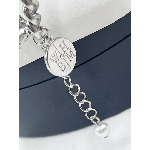 WHITE HOUSE BLACK
MARKET Pearl Tassel Pave Crystal Accents Necklace - Picture 9 of 15